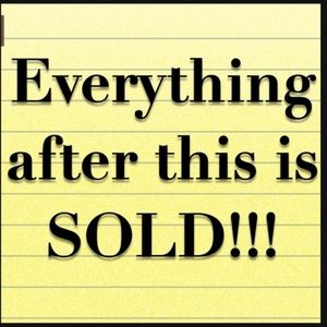 Everything from here down is sold. Thanks for shopping!